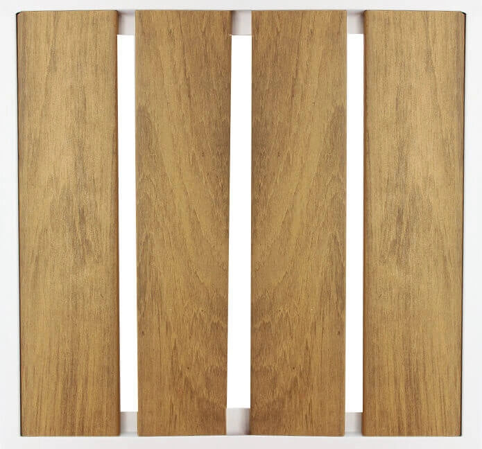 Poltrona da Giardino Impilabile in Alluminio Polywood cm 54x54x84 - URBAN