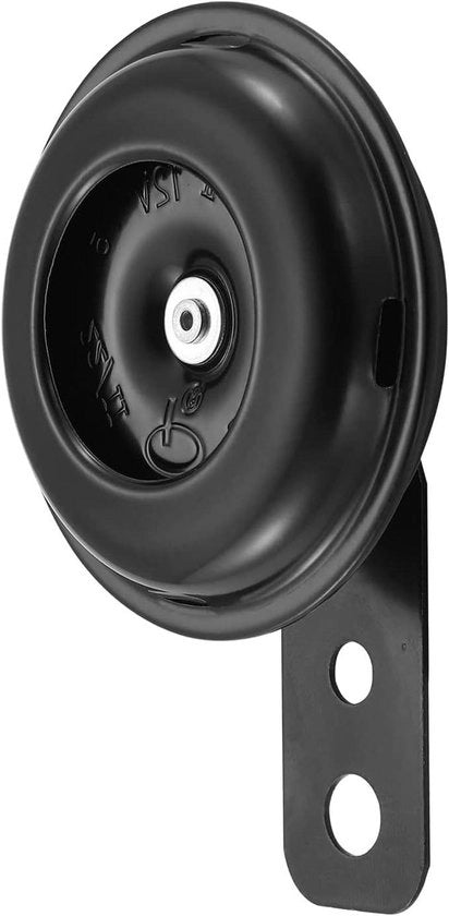 Claxon per veicoli 12 V segnale per motocicletta auto camion scooter ATV in metallo nero verniciato 105 dB impermeabile all'acqua