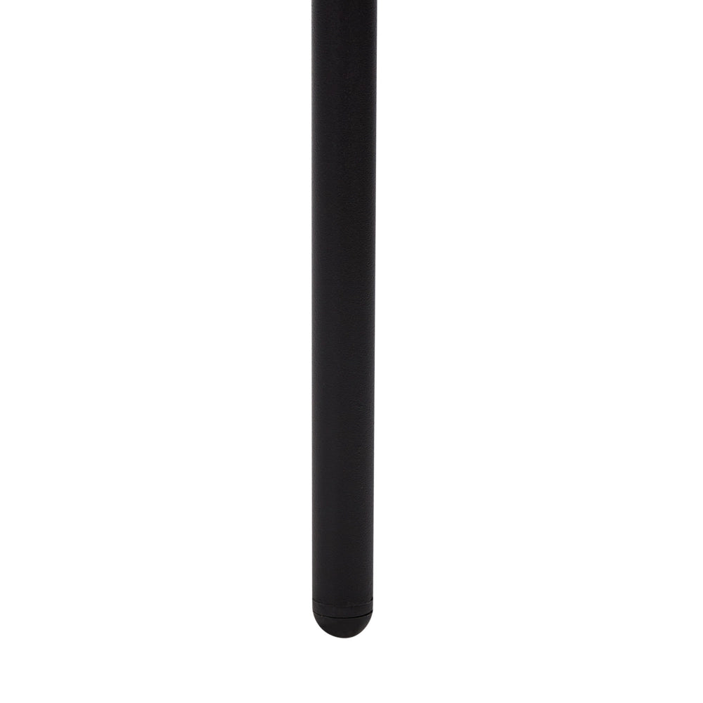 Set di 2 sgabelli da bar Beige chiaro senza braccioli Gambe in acciaio nero Boucle Design moderno Sedute per la sala da pranzo