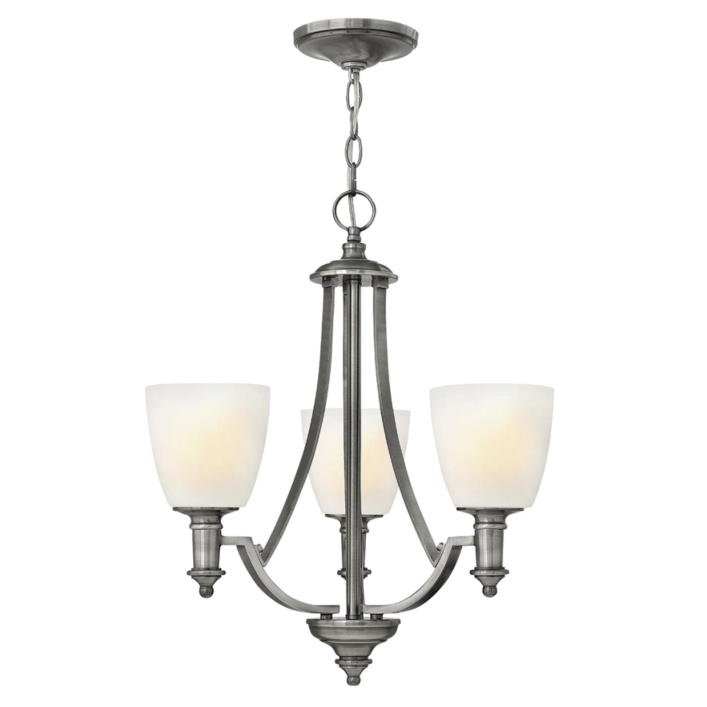 Lampadario Truman nichel antico 3 luci E27 Hinkley