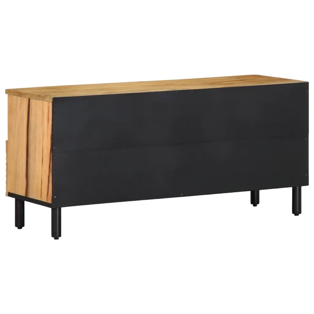 vidaXL Mobile Porta TV Marrone 100x33x46 cm in Legno Massello di Mango
