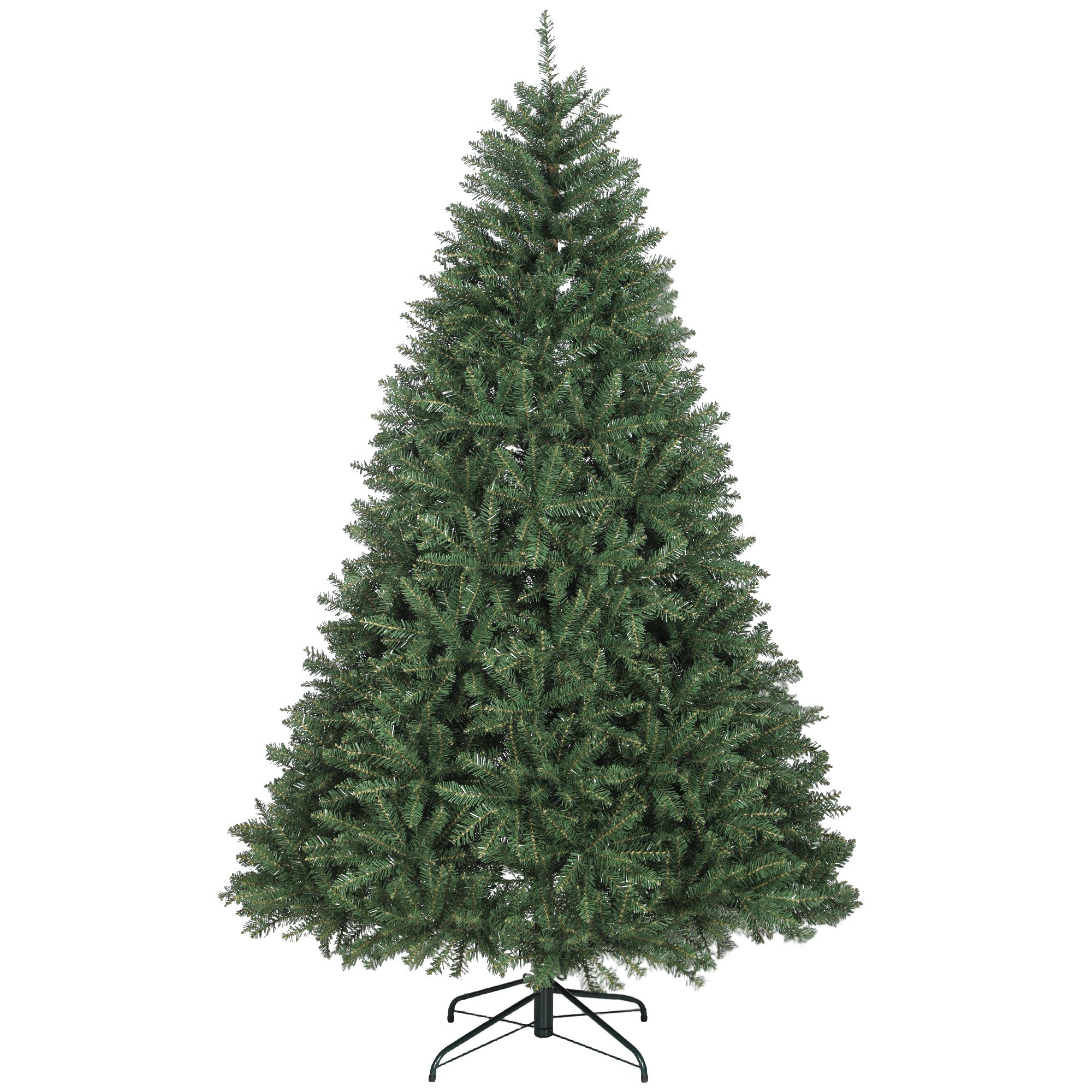 Albero di Natale Artificiale  210 cm 2641 Rami a Cerniera e Base in Metallo Verde