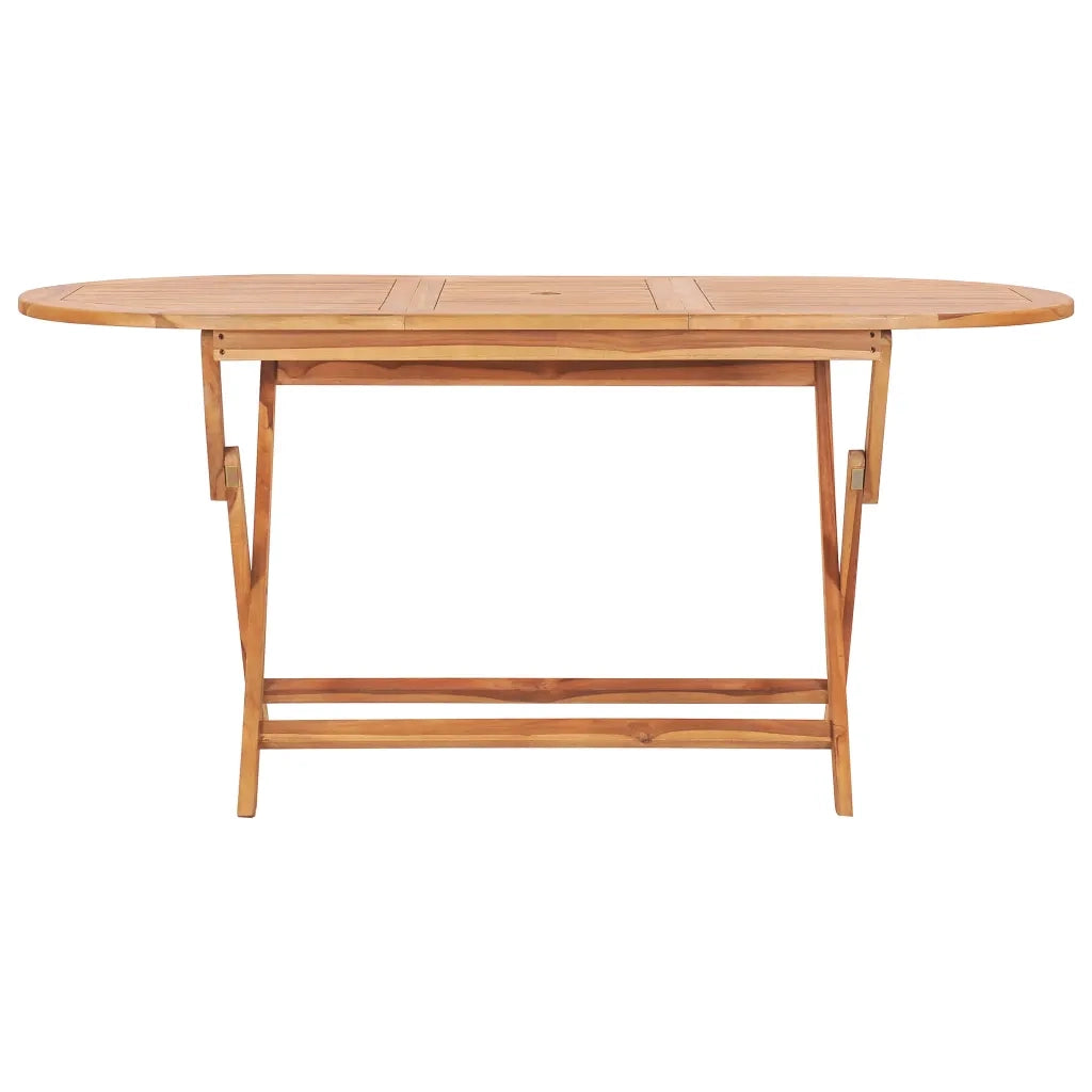 Set da Pranzo da Giardino 9 pz Pieghevole in Massello di Teak 3059971