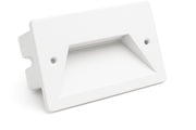 Faretto segnapassi da incasso bianco per esterno IP65 3W LED integrato luce calda, naturale o fredda Colore della luce: Luce fredda