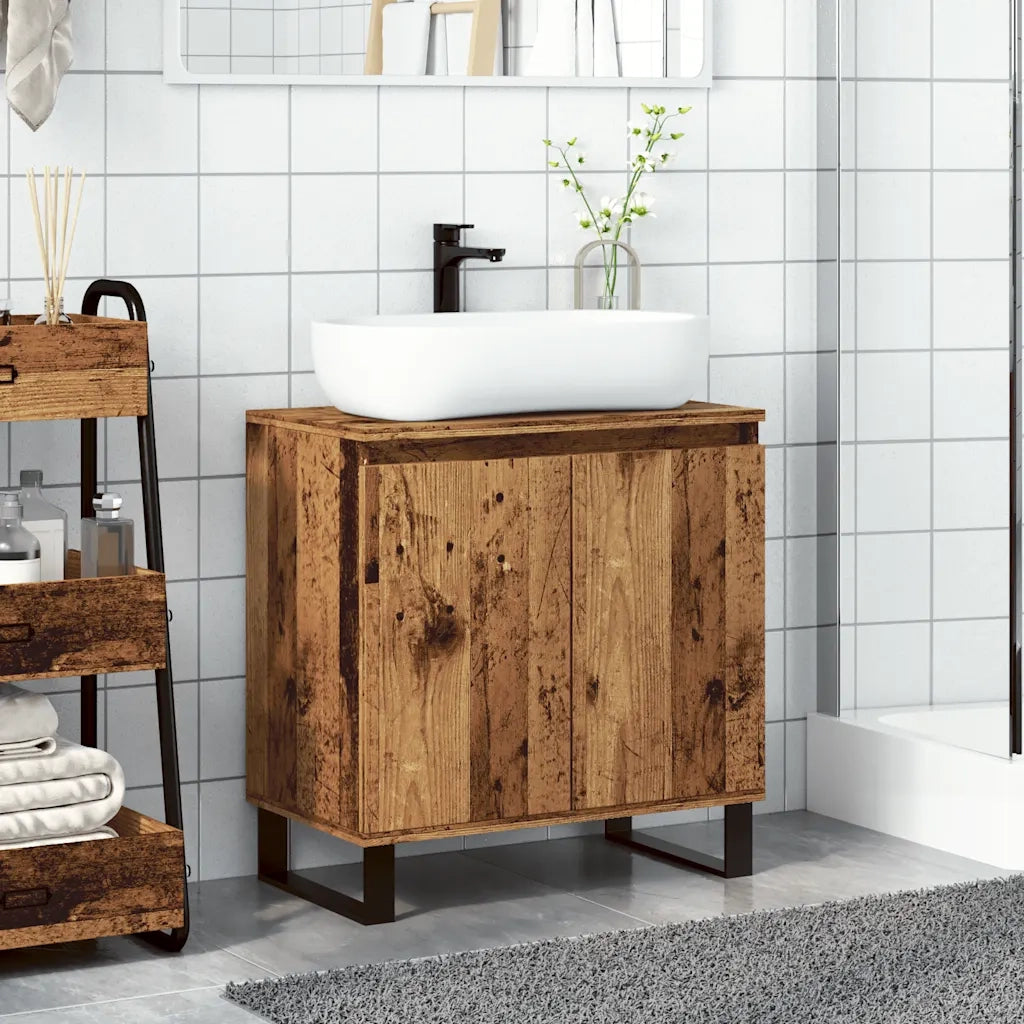 Mobile da Bagno | Armadio da bagno Legno Vecchio 58x33x60 cm in Truciolato
