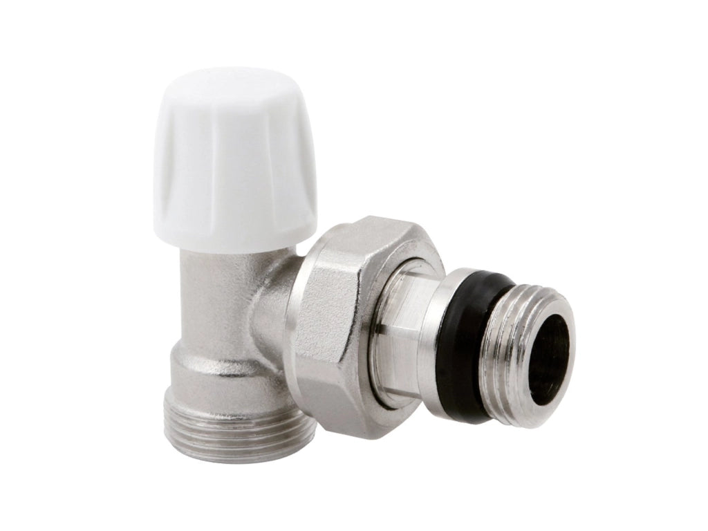Detentore a Squadra 3/8" Raccordo 1/2" ICMA Art.837 Per Radiatore