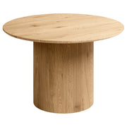 Tavolo da pranzo con piano in MDF marrone chiaro ⌀ 120 cm con base a piedistallo Mobili da sala da pranzo moderni