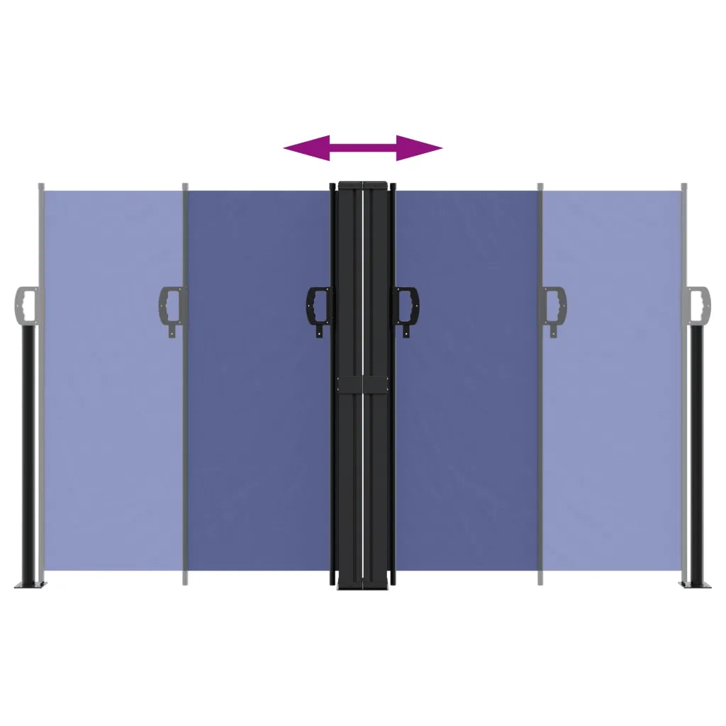 Tenda Laterale Retrattile Blu 140x1200 cm 4004806
