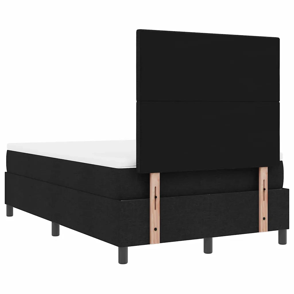 Letto a molle con materasso con led Nero 120 x 190 cm Tessuto 3342853