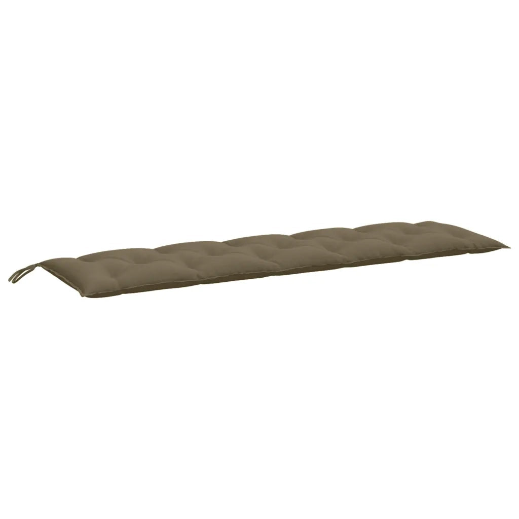 Cuscini Panca Giardino 2pz Tortora MÃ©lange 180x50x7 cm Tessuto