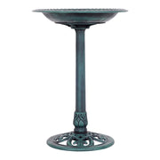 Mangiatoia per uccelli su supporto 51 x 72 cm grande capacità rame verde antico 20_0020988