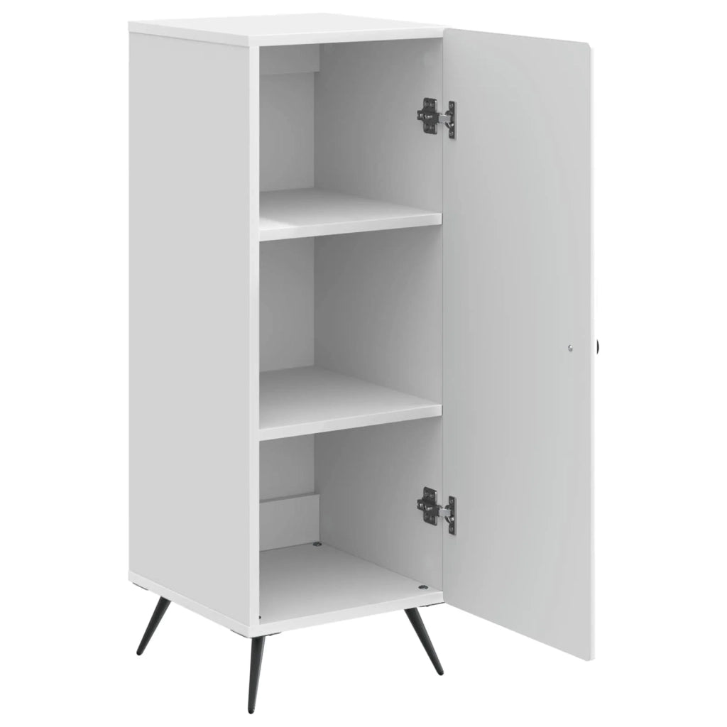 Credenza Bianco Lucido 33 x 34,5 x 90 cm Legno ingegnerizzato 895519