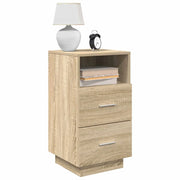 Comodino con 2 Cassetti Rovere Sonoma 36x36x68 cm 858582