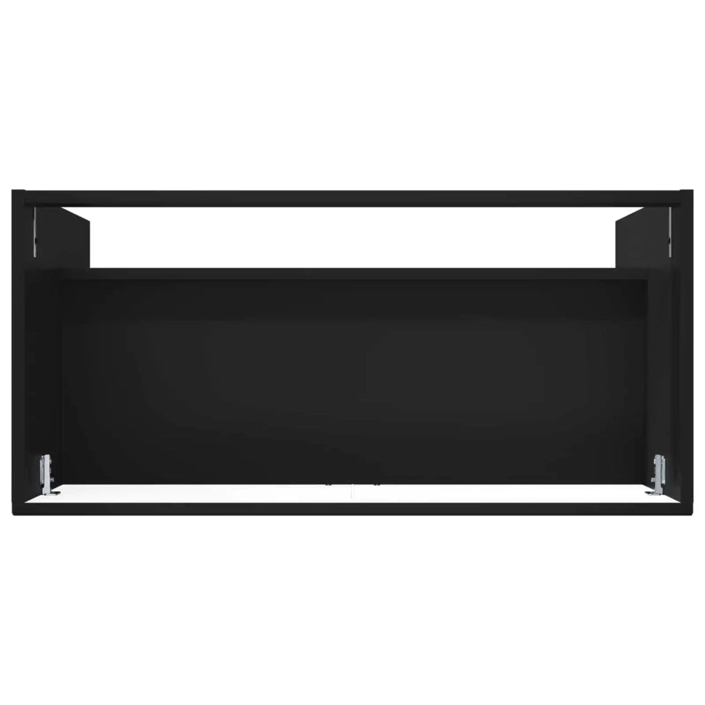 Mobiletto da bagno sotto il lavello Nero 56 x 37,5 x 81 cm 890065