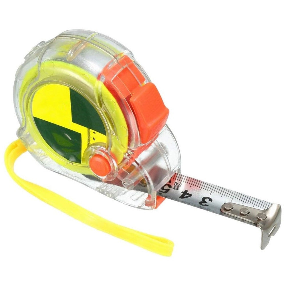 Trade Shop - Metro In Metallo Flessometro Da 10mt Flessibile Con Blocco Retrattile Gancio -