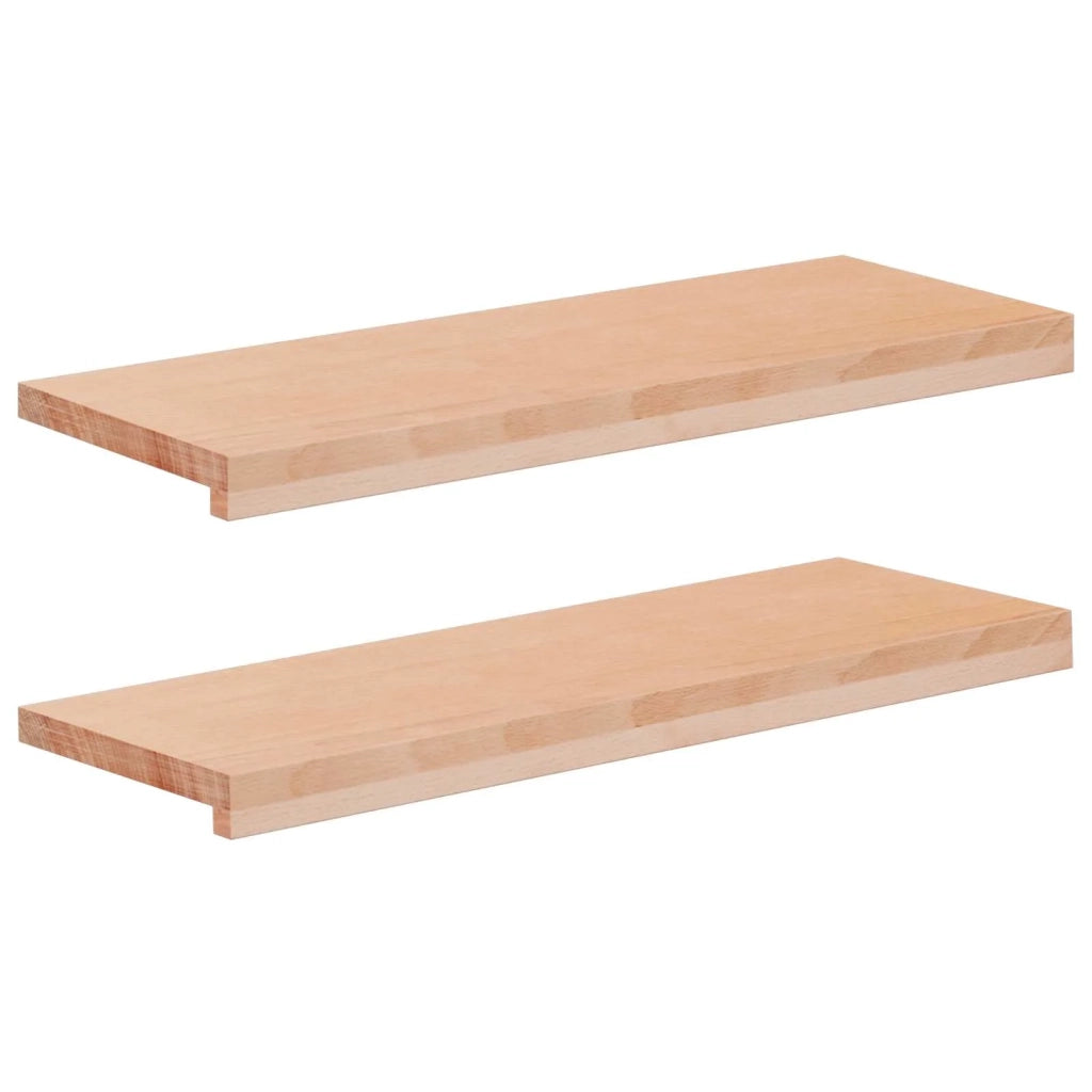 Tappeti per scale 2 pz 80 x 30 x 2 cm Naturale 3446119