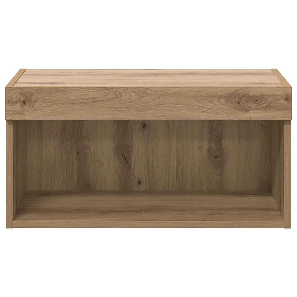 Mobile TV-Credenza per TV-Console TV Rovere artigianale 60 x 30 x 30 cm Legno multistrato