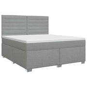 Letto box spring con materasso Grigio Chiaro 140 x 190 cm 3453395