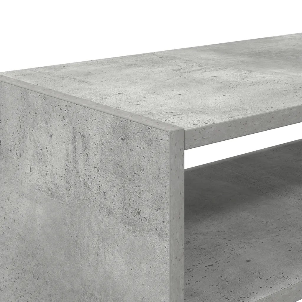Scarpiera Impilabile-Scaffale per scarpe Grigio Cemento 60x30x30,5 cm