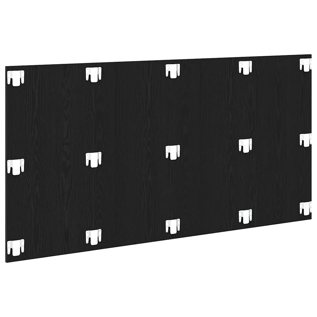 Testiera del letto Rovere Nero Legno ingegnerizzato 862736