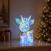 Renna a LED prismatica iridescente con campanella Multicolore 42056638