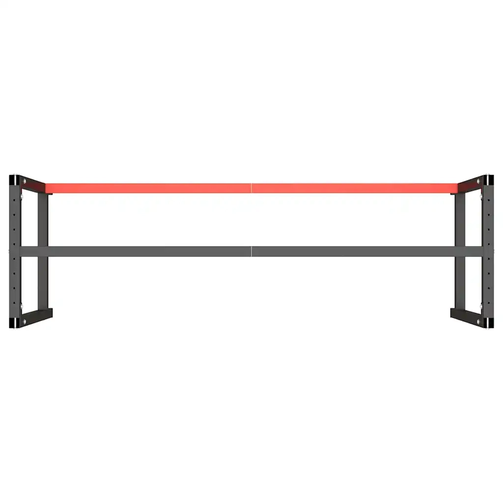 Telaio Banco da Lavoro Nero e Rosso Opaco 180x57x79 cm Metallo CFW9023189