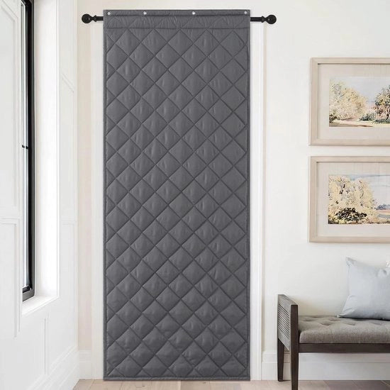 Protezione dal freddo per portone - 90 x 200 cm - tema per portone d'ingresso - isolante - spessore - apertura laterale - impermeabile
