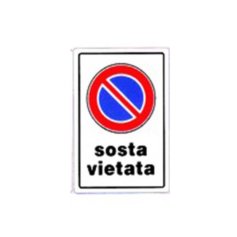 Cartello sosta vietata cm 20X30