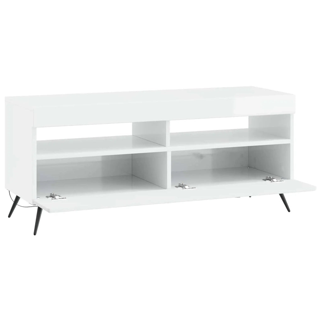 Mobile TV LED Bianco Lucido Legno ingegnerizzato 897649