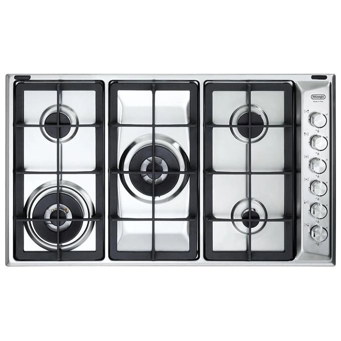 De’Longhi PLI 59D GHD piano cottura Acciaio inossidabile Da incasso 86 cm Gas 5 Fornello(i)