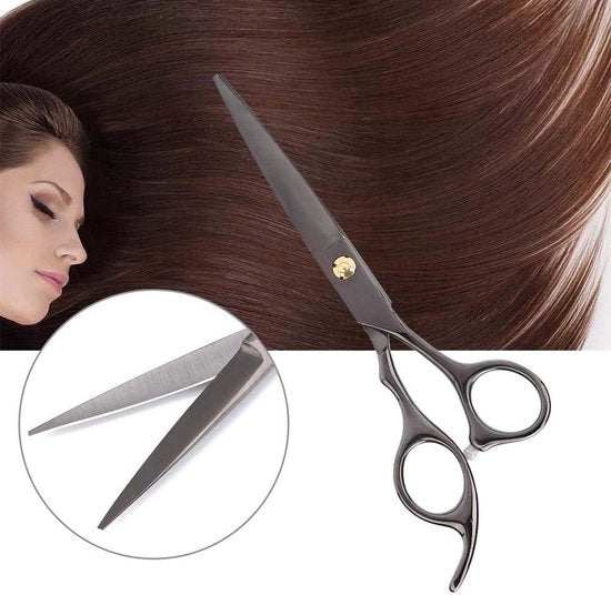 Tondeuse professionale per cani per la cura dei capelli di animali domestici - forbice curativa per gatti - forbice da barba nera.
