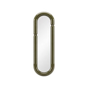 Specchio ovale finitura lucida, 160cm, verde