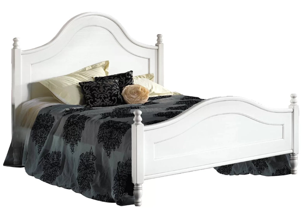 Letto matrimoniale laccato bianco opaco 174x216x148 (1455) - Mobili 2G
