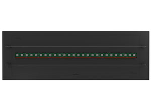 Camino a Vapore Elettrico da Incasso 120x48,5x33 cm Invapo Insert con Ricarica Automatica e LED RGB Nero