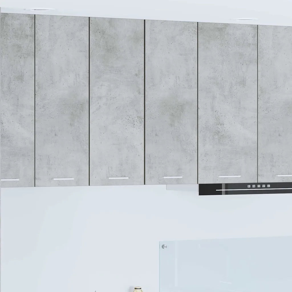 Armadio pensile Grigio Cemento e Bianco 30 x 31 x 80 cm 884248