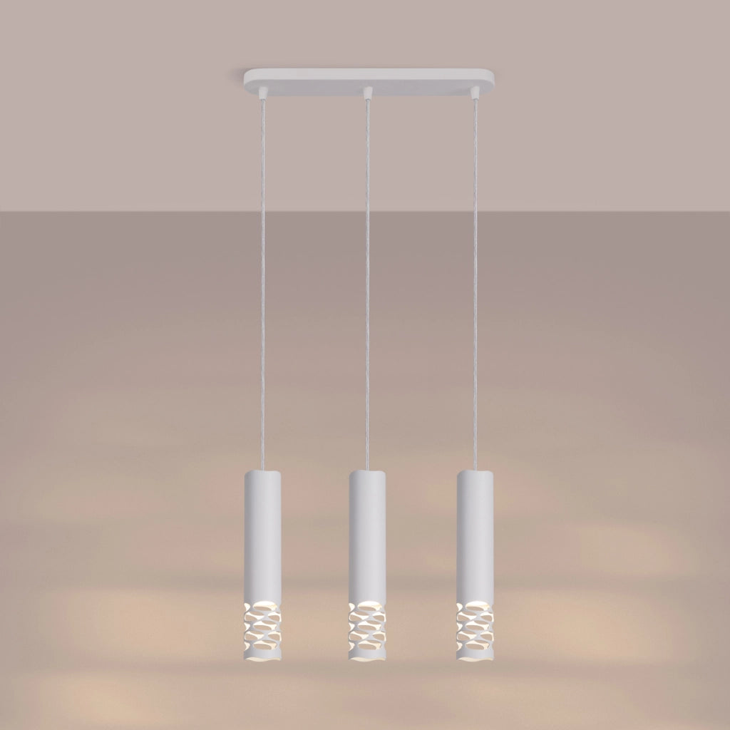 Lampada a sospensione LIRO 3L bianco