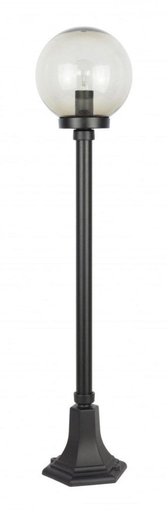 Lampione giardino 98 cm sfera 20 cm E27 nero IP43 SU-MA