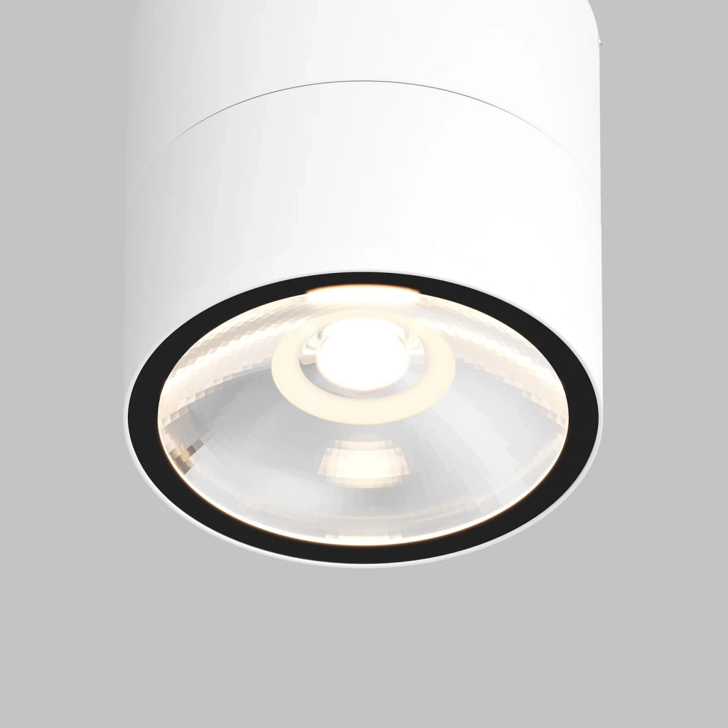 Faretto Da Esterno Moderno Spin Led Integrato 12W Vetro Bianco Ip54