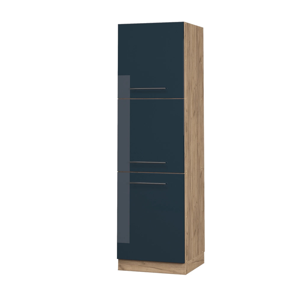 Vicco Armadi da cucina  Blu scuro lucido 60 cm