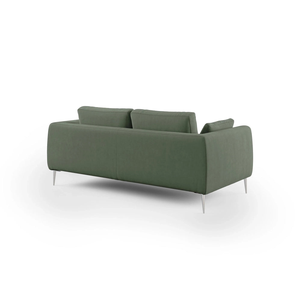 Plano Divano moderno in microfibra tecnica smacchiabile T11 176 cm verde