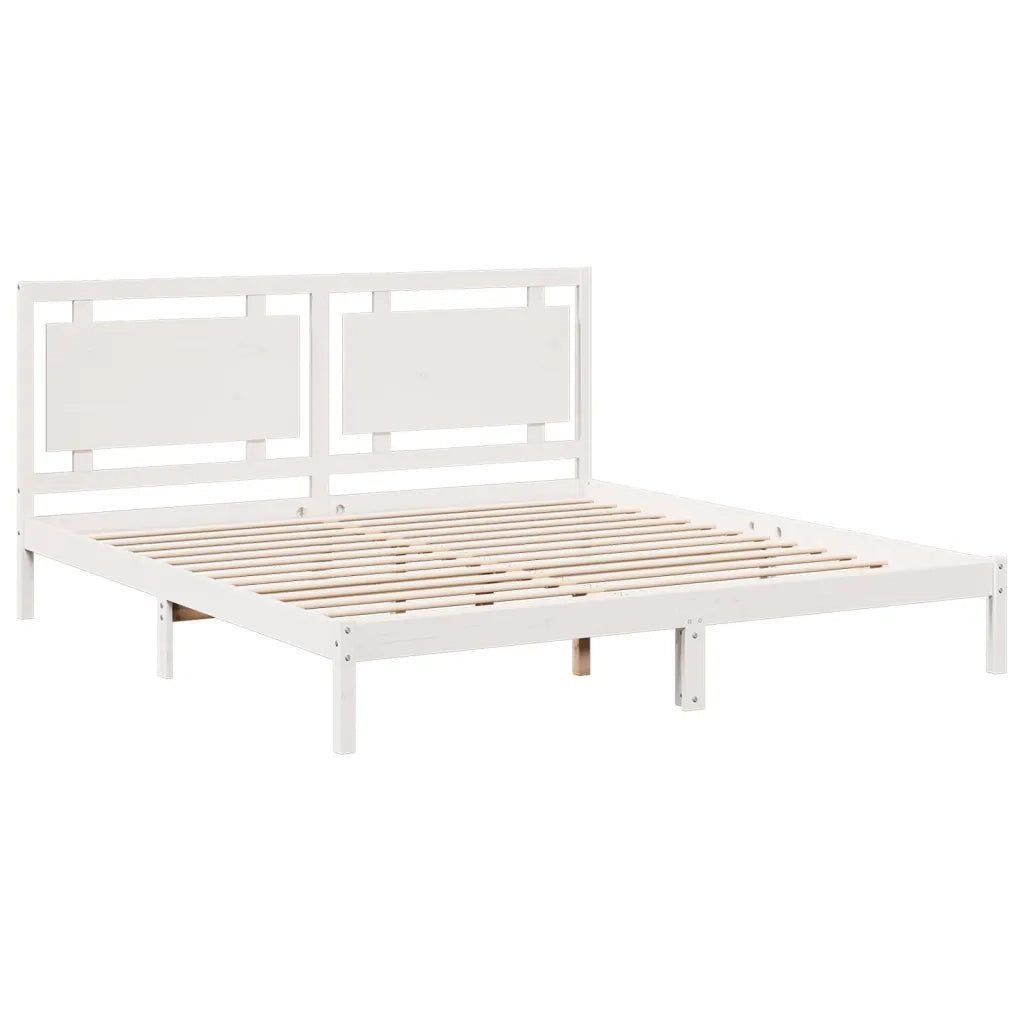 Giroletto Extra Lungo senza Materasso Bianco 200x220cm Massello