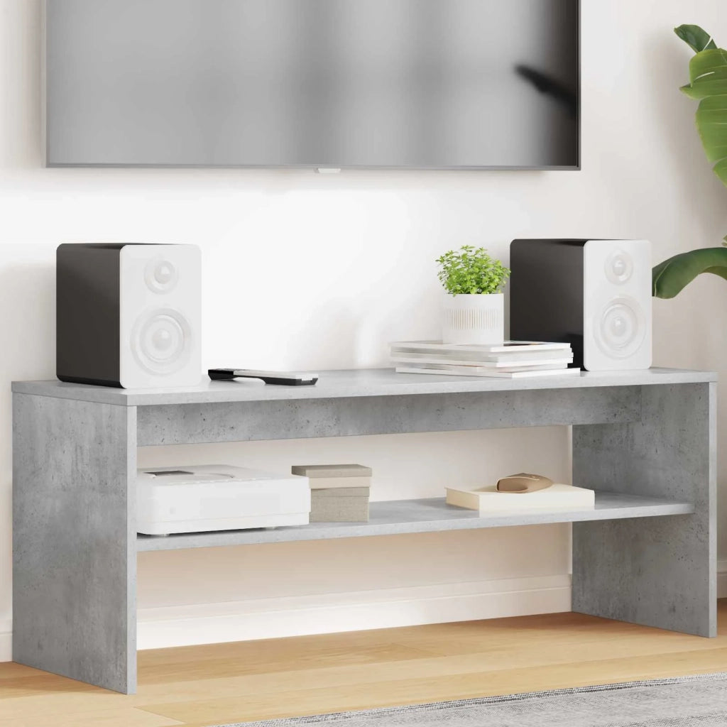 Mobile TV 100 x 35 x 40 cm Grigio cemento Legno ingegnerizzato 8000311