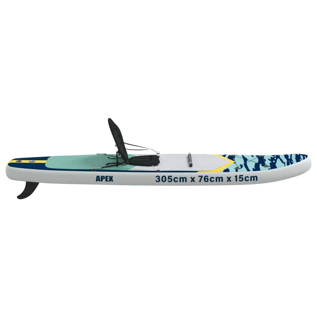 SUP Board con Seggiolino 2-in-1 APEX 305 x 76 x 15 cm Blu per 42039129