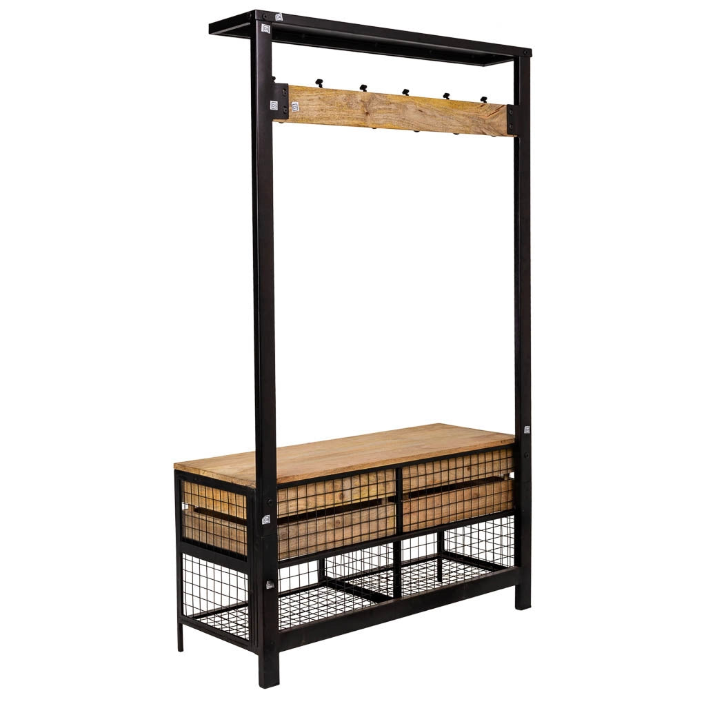 Console in legno e metallo 100x40x166