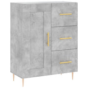 Buffet credenza cassettiera armadio mobile contenitore organizer per cucina soggiorno salotto 69,5 x 34 x 90 cm legno ingegnerizzato grigio 02_0032026