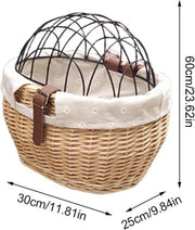 Carrello per cani per bicicletta elettrica - Carrello per cani - Carrello per bicicletta per cani davanti - Carrello per cani con tasca per bicicletta