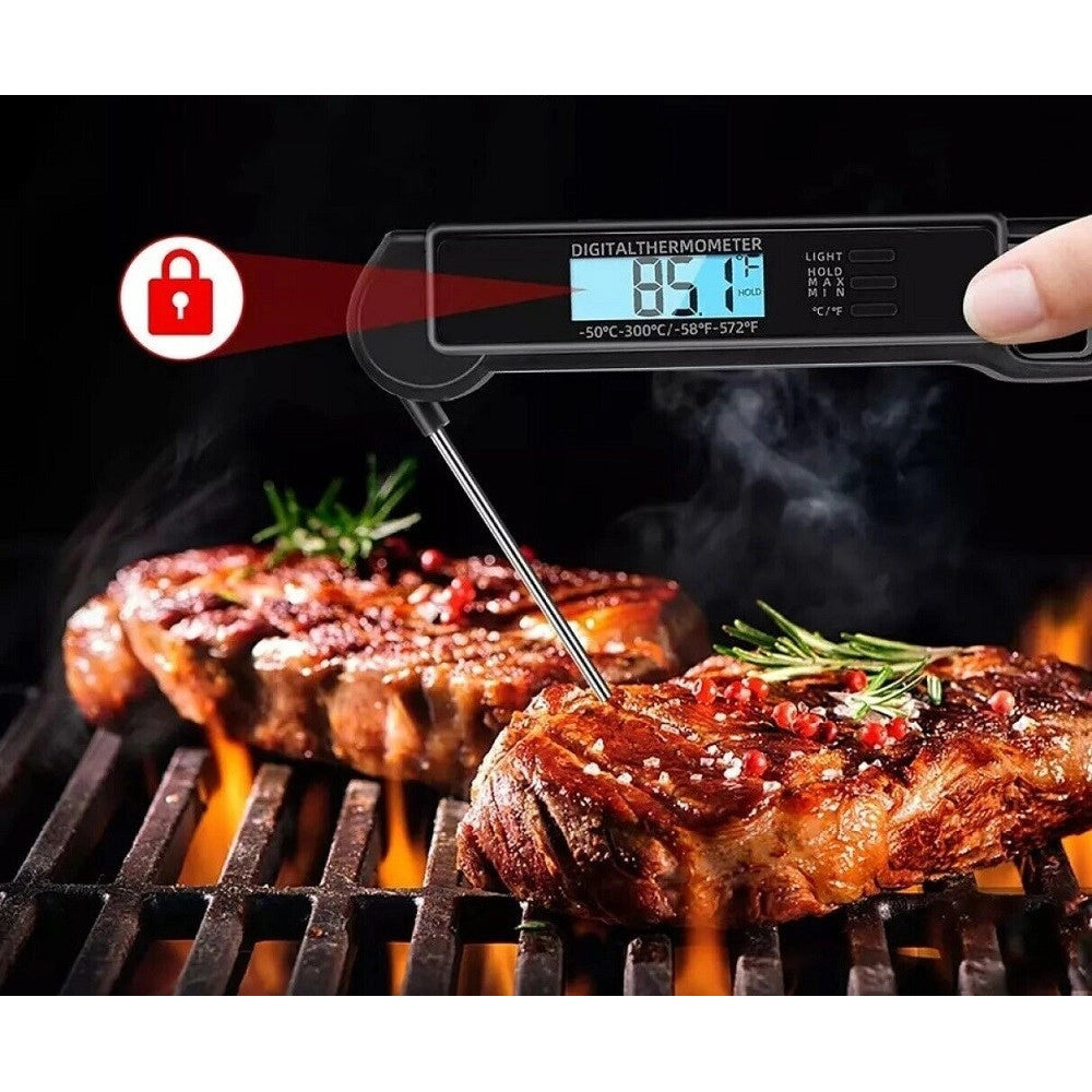 Trade Shop - Termometro Da Cucina Digitale Con Sonda Alimenti Bevande -50° A 300° C Tp-660 -