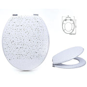 Trade Shop - Sedile Copriwater Universale Per Bagno Copri Wc Water In Legno 18" Mod. 52997 -        3,5