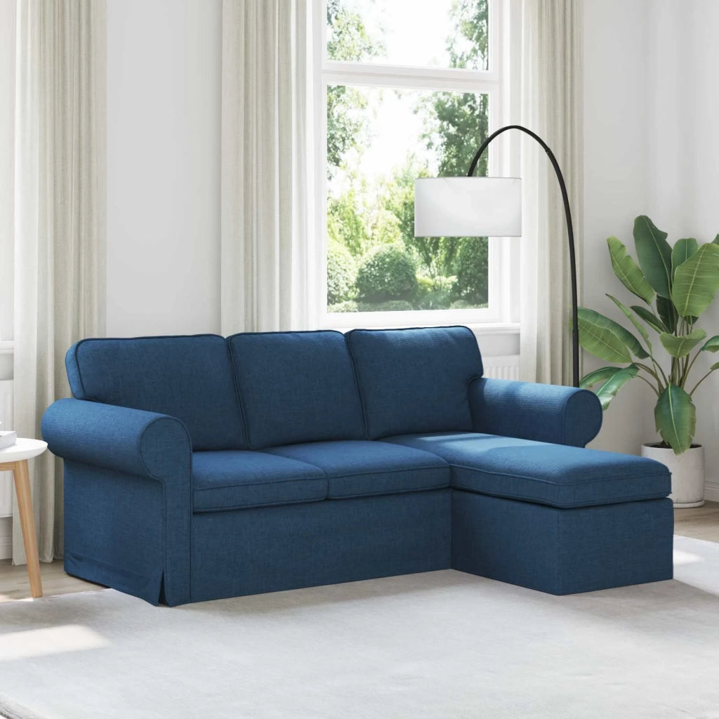Divano Blu 195 x 138 x 80 cm Tessuto 42024333