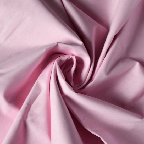 Tessuto di cotone 100%, venduto per metro, larghezza 240 cm, tessuto di cotone 100% Oeko-Tex Standard 100, colori omogenei per cucire (rosa, 300 cm)
